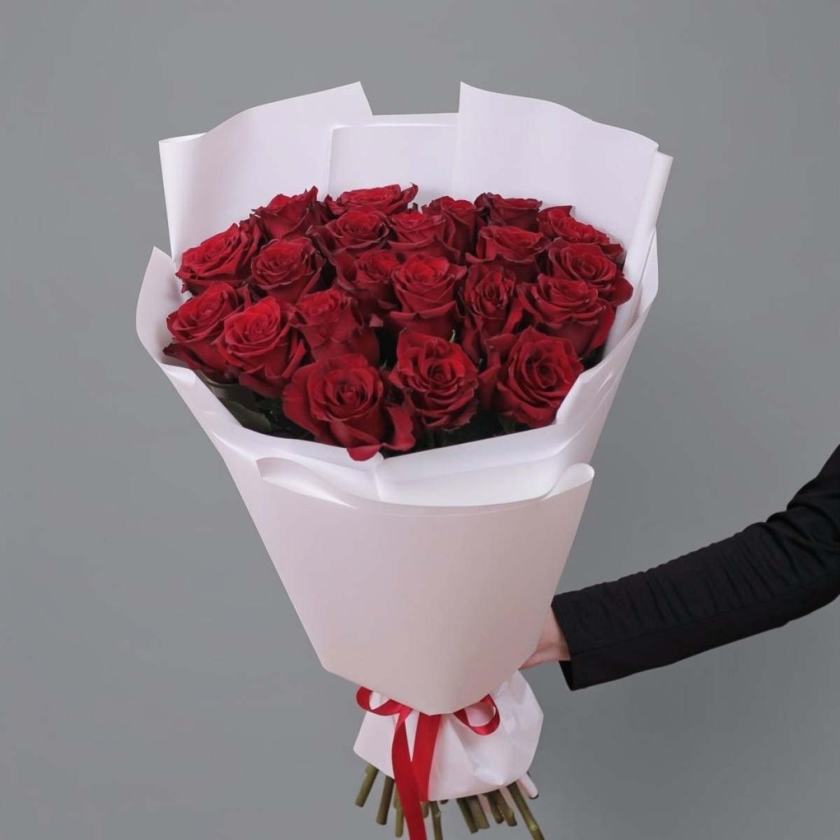 21 красная роза эквадор 